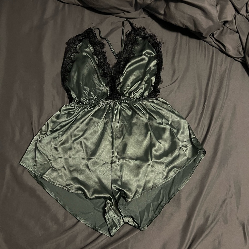 Satin Night Romper